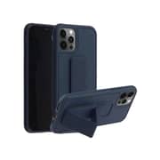 Zolo Finger Grip Holder and standing cover with Car Magnetic Multi-function Shockproof Protective Case Cover For iphone 12 Pro Max Dark Blue