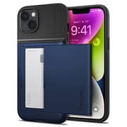 Spigen Slim Armor CS designed for iPhone 14 case cover (2022) - Navy Blue