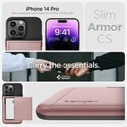 Spigen Slim Armor CS designed for iPhone 14 Pro case cover (2022) - Rose Gold
