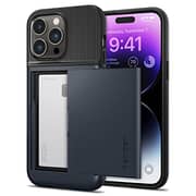 Spigen Slim Armor CS designed for iPhone 14 Pro case cover (2022) - Metal Slate