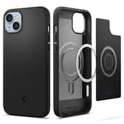 Spigen Mag Armor (MagFit) compatible with Magsafe designed for iPhone 14 Plus case cover (2022) - Matte Black