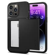 Spigen Slim Armor CS designed for iPhone 14 Pro case cover (2022) - Black