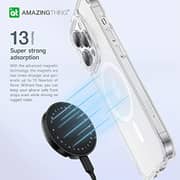 Amazing Thing Minimal MAG Drop Proof designed for iPhone 14 Pro MAX compatible with MagSafe case cover - Clear