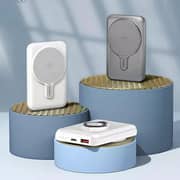 Recci 3 in 1 15W Portable Mini Magnetic Power Bank