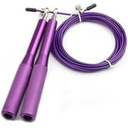 ULTIMAX Jump Rope Adjustable for Fitness Workout Exercise Jump ropes CrossFit Heavy Steel wire speed jump rope for Boxing MMA training equipment Gym Exerciser skipping rope-Purple
