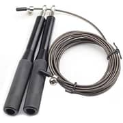 ULTIMAX Jump Rope Adjustable for Fitness Workout Exercise Jump ropes CrossFit Heavy Steel wire speed jump rope for Boxing MMA training equipment Gym Exerciser skipping rope-Black