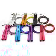 ULTIMAX Jump Rope Adjustable for Fitness Workout Exercise Jump ropes CrossFit Heavy Steel wire speed jump rope for Boxing MMA training equipment Gym Exerciser skipping rope-Black