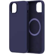 Protect Magsafe Silicon Case Blue With Screen Protector iPhone 14