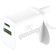 Glassology Case With Wall Charger Clear For iPhone 14 Plus