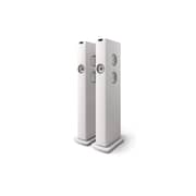 مكبرات صوت KEF LS60 اللاسلكية بنظام HiFi لون أبيض معدني (اثنان)