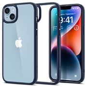 Spigen Ultra Hybrid designed for iPhone 14 Plus case cover - Navy Blue