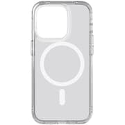 Tech21 Evo Clear designed for iPhone 14 Pro case cover compatible with MagSafe with 12 feet drop protection - Crystal Clear