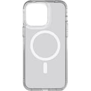 Tech21 Evo Clear designed for iPhone 14 Pro Max case cover compatible with MagSafe with 12 feet drop protection - Crystal Clear