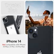 Spigen Crystal Slot designed for iPhone 14 case cover (2022) - Crystal Clear