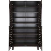 Galaxy Design 4 Door Wooden Shoe Rack & Organizer Dark Brown Colour Size L x W x H 80 x 40 x 130 cm Model - GDF-1518.