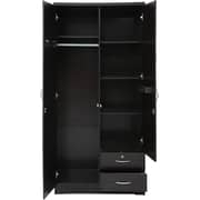 Galaxy Design Two Door Wooden Cupboard With 2 Drawer Wenge Color - Size L x W x H 80 x 40 x 185 cm Model - GDF622.