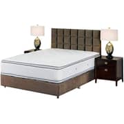Galaxy Design Victoria Double Sided Pillow Top Spring Mattress White Color Queen Size L x W x H 200 x 150 x 33 cm Model - GDF-200150 - 5 Year Full Warranty.