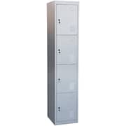 Galaxy Design 4 Door Metal Locker Cabinet With Plastic Handle Grey Color Size L x W x H 40 x 45 x 185 cm Model - GDF-4T.