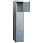Galaxy Design 4 Door Metal Locker Cabinet With Plastic Handle Grey Color Size L x W x H 40 x 45 x 185 cm Model - GDF-4T.
