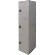 Galaxy Design 3 Door Metal Locker Cabinet With Plastic Handle Grey Color Size L x W x H 40 x 45 x 185 cm Model - GDF-3T.