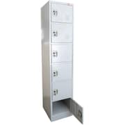 Galaxy Design 6 Door Metal Locker Cabinet With Plastic Handle Grey Color Size L x W x H 45 x 45 x 185 cm Model - GDF-6T.