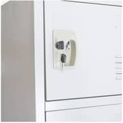 Galaxy Design 6 Door Metal Locker Cabinet With Plastic Handle Grey Color Size L x W x H 45 x 45 x 185 cm Model - GDF-6T.