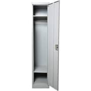 Galaxy Design Single Door Metal Locker Cabinet With Plastic Handle Grey Color Size L x W x H 45 x 45 x 185 cm Model - GDF-1T.