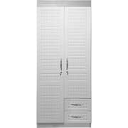 Galaxy Design 2 Door Wooden Cupboard White Color Size L x W x H 90 x 50 x 210 cm Model - GDF-8813.