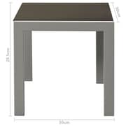 vidaXL Sun Loungers 2pcs With Table Steel & Textilene