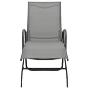 vidaXL Sun Loungers 2 pcs with Table Textilene and Steel