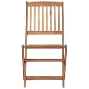 vidaXL Folding Outdoor Chairs 2 pcs Solid Acacia Wood