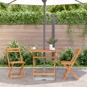 vidaXL Folding Garden Table 90x75 cm Solid Acacia Wood