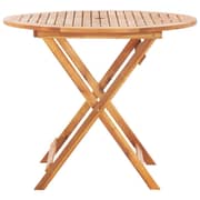 vidaXL Folding Garden Table 90x75 cm Solid Acacia Wood
