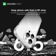 Amazing Thing Minimal MAG Drop Proof designed for iPhone 14 PRO compatible with MagSafe case cover - Clear