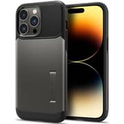 Spigen Slim Armor designed for iPhone 14 Pro case cover (2022) - Gunmetal