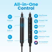 Remson Wired Mono Single USB-C Connector Headphone Black