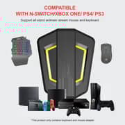 HXSJ P6 Keyboard and Mouse Adapter Portable Mice Converter Replacement for N-Switch PS4 PS3 XBox One 360 with Four-color Breathing Light