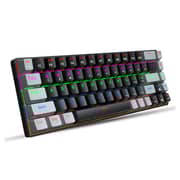 HXSJ V800 68 Keys Type-c Wired Cool Backlight Mechanical Keyboard (Blue Shaft)