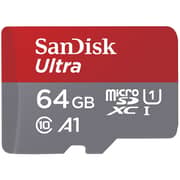 Sandisk Ultra UHS I MicroSD Memory Card 64GB Red/Grey SDSQUAB-064G-GN6MN