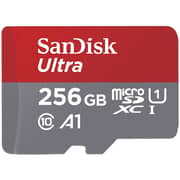 Sandisk Ultra UHS I MicroSD Memory Card 256GB Red/Grey SDSQUAC-256G-GN6MN