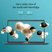 ASUS (2019) Laptop - Intel Celeron-N4020 / 15.6inch HD / 4GB RAM / 128GB SSD / Shared Intel UHD Graphics 600 / Windows 11 Home / English & Arabic Keyboard / Silver / Middle East Version - [X515MA-BR855WS]