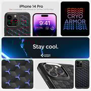 Spigen Cryo Armor [ArcticFlow Tech] designed for iPhone 14 Pro case cover (2022) - Matte Black