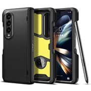 Spigen Slim Armor Pro Pen Edition [Hinge Coverage] designed for Samsung Galaxy Z Fold 4 case cover (2022) - Black (S-Pen NOT included)