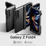 Spigen Slim Armor Pro Pen Edition [Hinge Coverage] designed for Samsung Galaxy Z Fold 4 case cover (2022) - Black (S-Pen NOT included)
