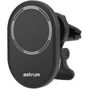 Astrum Car Air Vent Magnetic Mobile Holder With Wireless Charger Black