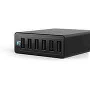 Anker Power Port 6 USB Charging Hub Black