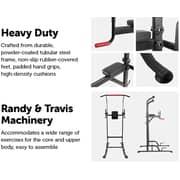 Marshal Fitness Power Tower Chin Up Bar Push Pull Up Knee Raise - CRT-8401