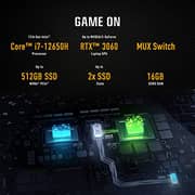 ASUS TUF Dash F15 (2022) Gaming Laptop - 12th Gen / Intel Core i7-12650H / 15.6inch FHD / 16GB RAM / 512GB SSD / NVIDIA GeForce RTX 3060 Graphics / Windows 11 Home / English Keyboard / Black / International Version - [FX517ZM-AS73]