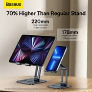 Baseus Biaxial Foldable Desktop Tablet Stand Grey