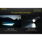 Nitecore TUP 1000 Lumen Rechargeable EDC Flashlight, Digital Display